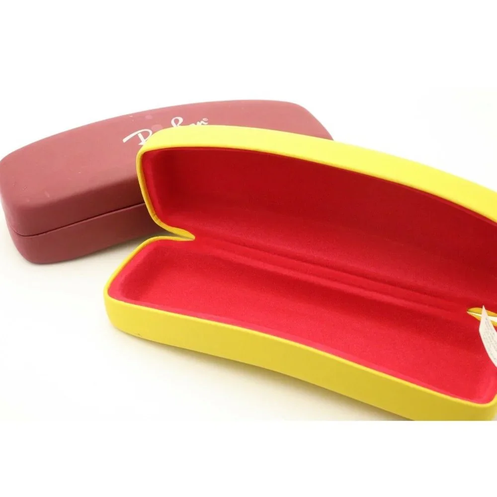 Original 2 Ray Ban Youth Kids Eyeglasses Sunglasses Case / Verity Yellow & Red